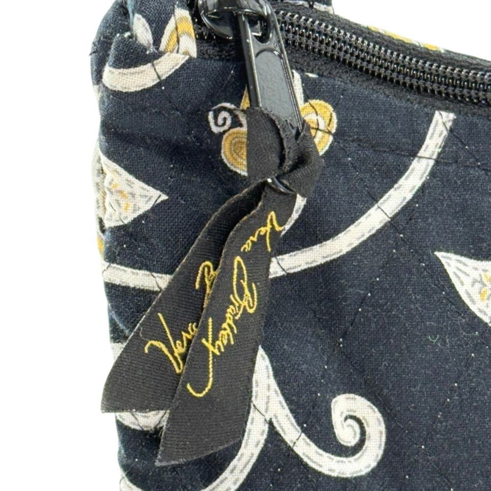 Vera Bradley English Meadow Black and Yellow Shoulder Crossbody Bag - Picture 4 of 5